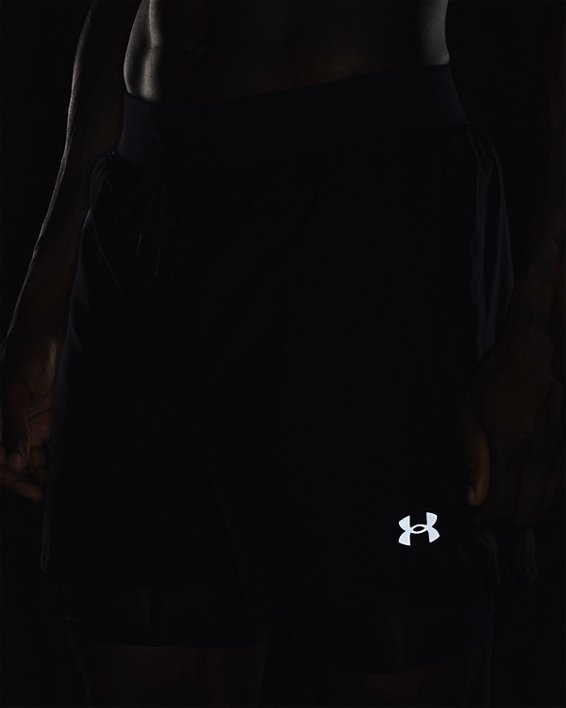 Men's UA SpeedPocket 2-in-1 Shorts, Black, pdpMainDesktop image number 3